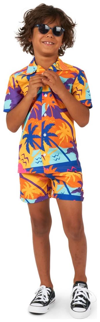 OppoSuits Boys Summer Sets Palm Power for Beach Trips and Summer Parties