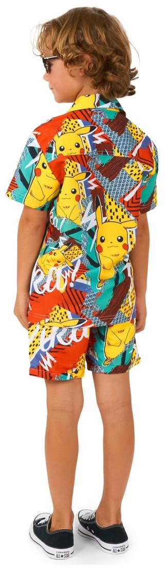 OppoSuits Boys Pika Pikachu Summer Set for Beach Pool Parties and Fun Outdoor Activities