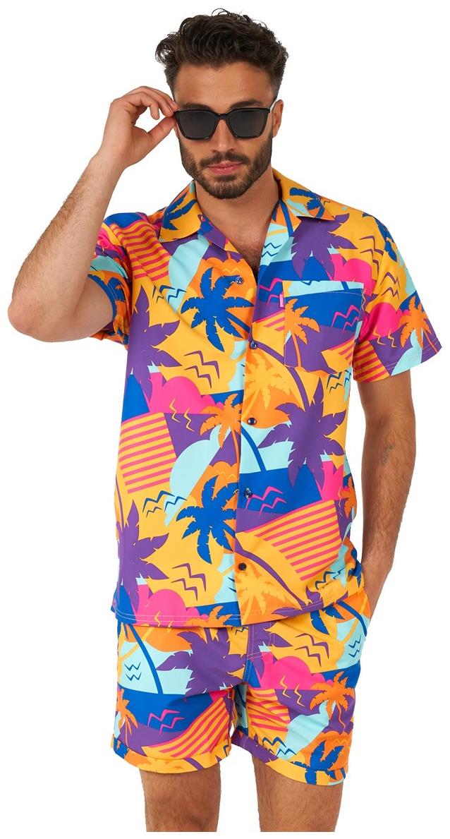 OppoSuits Men's Summer Sets Palm Power for Tropical Getaways Summer Vacations and Beach Parties
