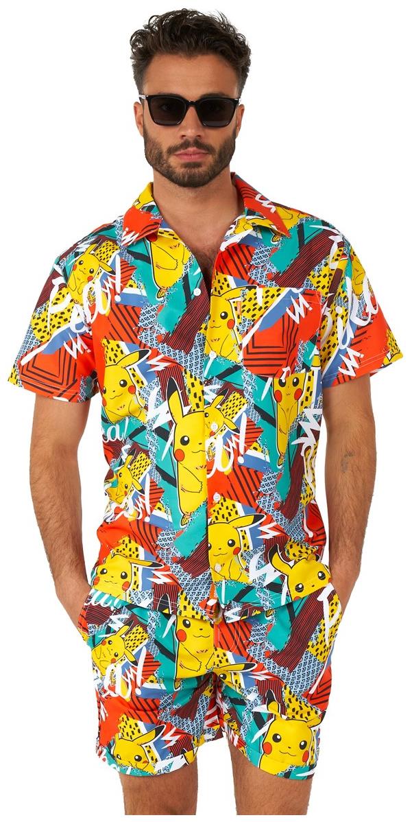 OppoSuits Pika Pikachu Summer Combo for Pool Parties Beach Days and Fun Summer Gatherings