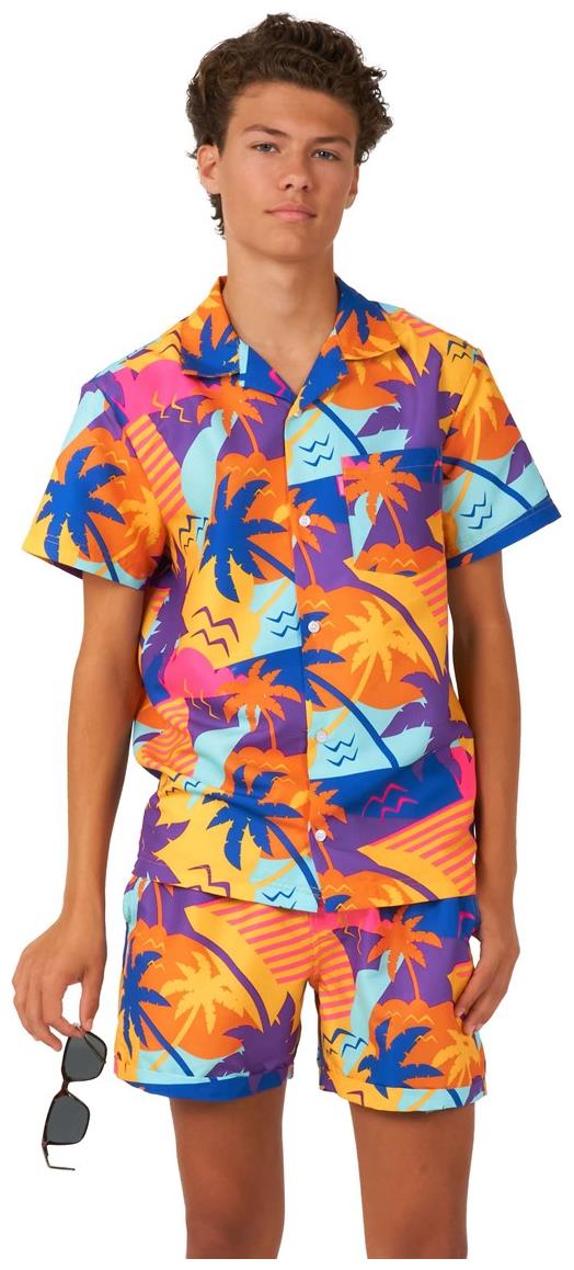 OppoSuits Teen Boys Palm Power Summer Set for Beach Parties and Tropical Adventures