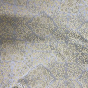 Opulent Silk Fabric - Floral Geometric, 54" Width (1 Yard)
