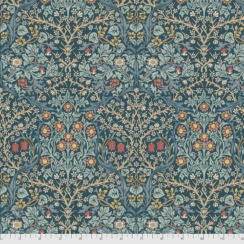 Quilting Cotton Blackthorn Indigo William Morris