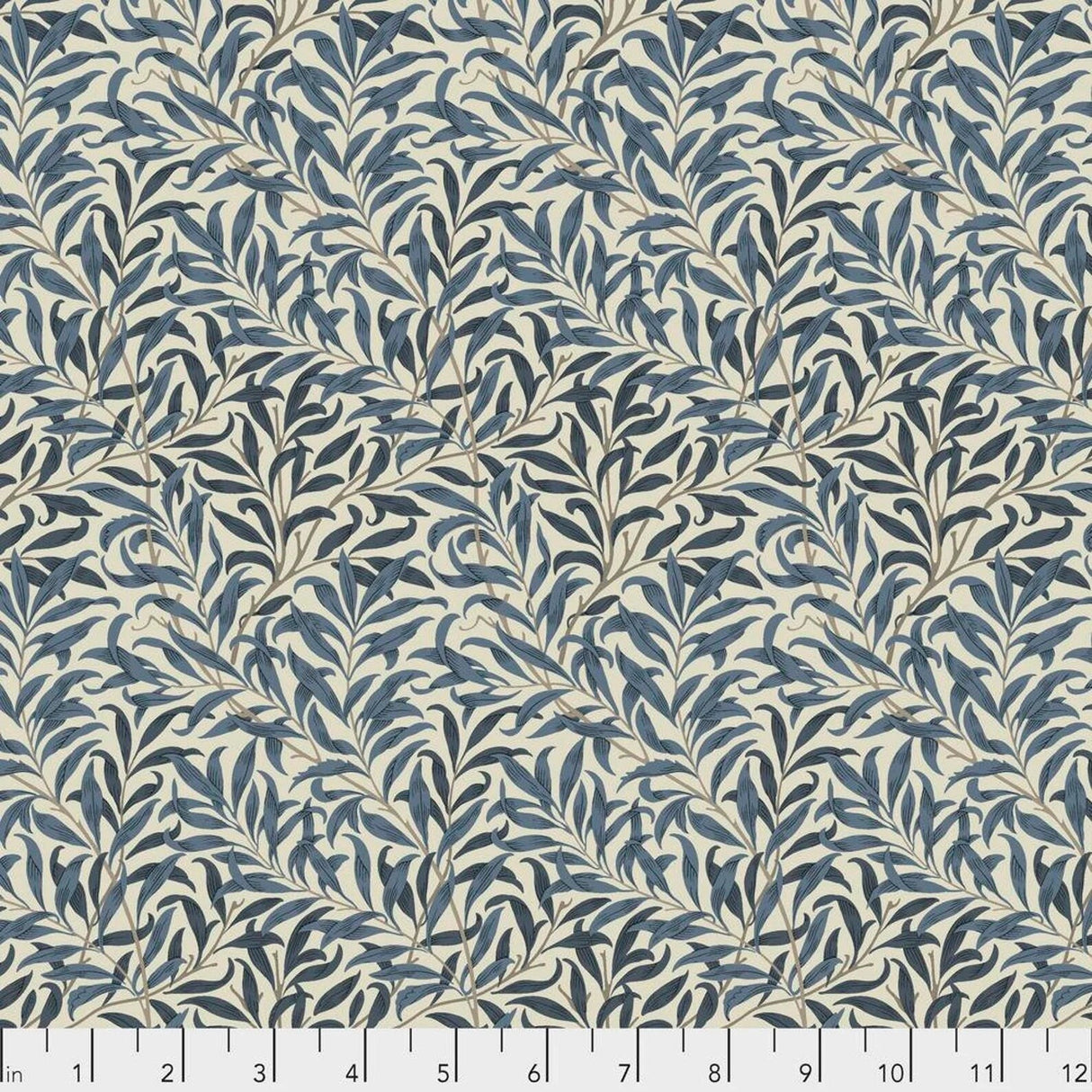 Quilting Cotton Navy Willow Boughs William Morris