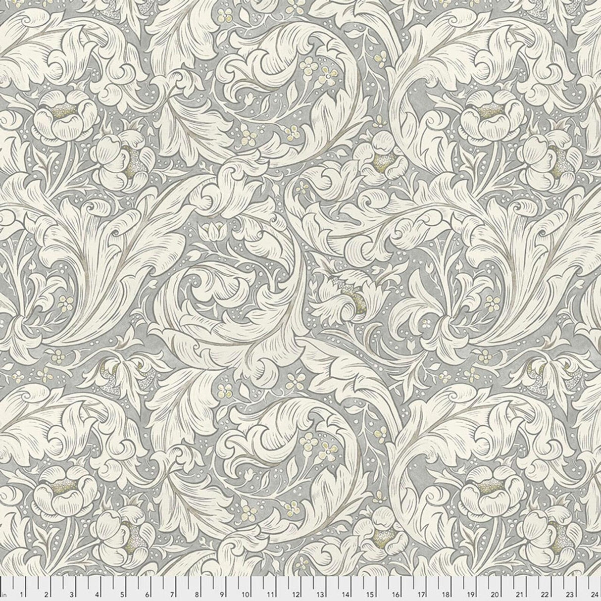 Quilting Cotton Morris & Co Pure Bachelors Button Dove