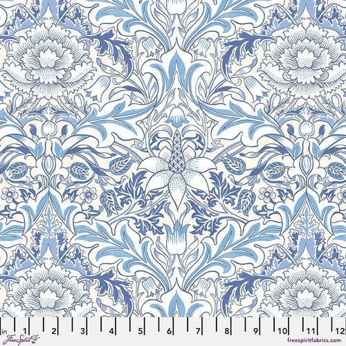 Quilting Cotton Wandle Collection Severne Blue William Morris