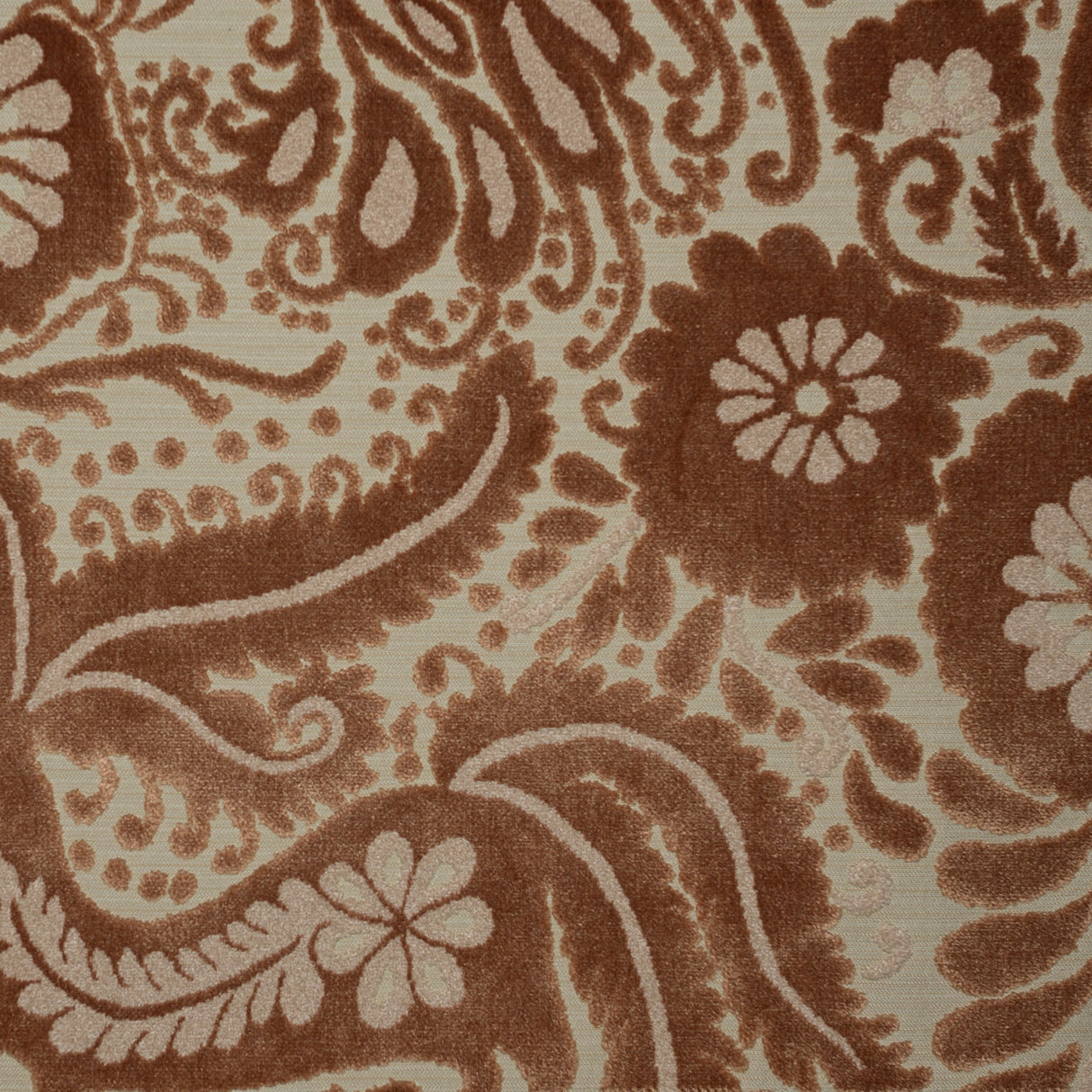 Cut Velvet Upholstery Fabric Otomi Pattern by the Yard