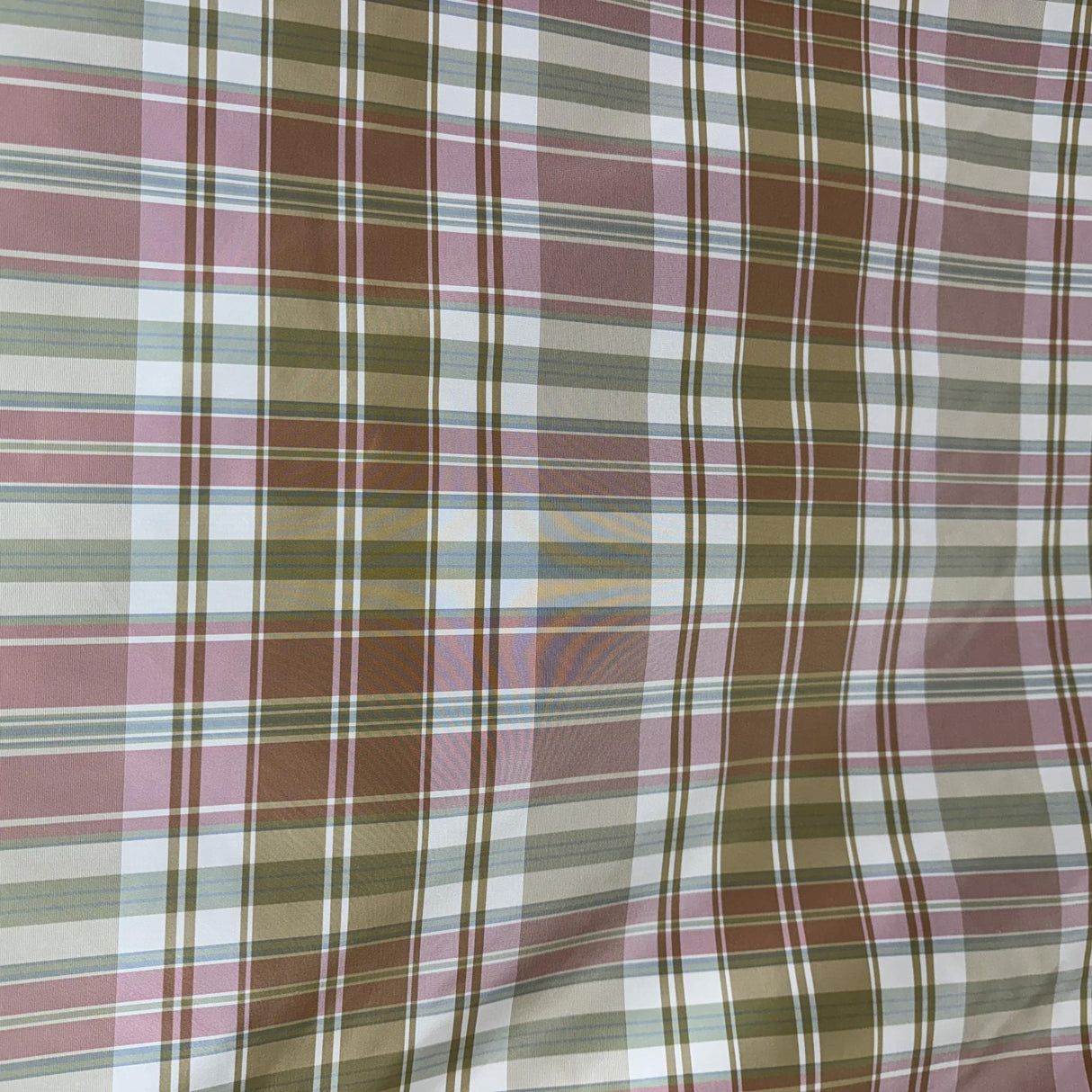Owen Silk Fabric - Striped Square Geometric, 54" Width (1 Yard)