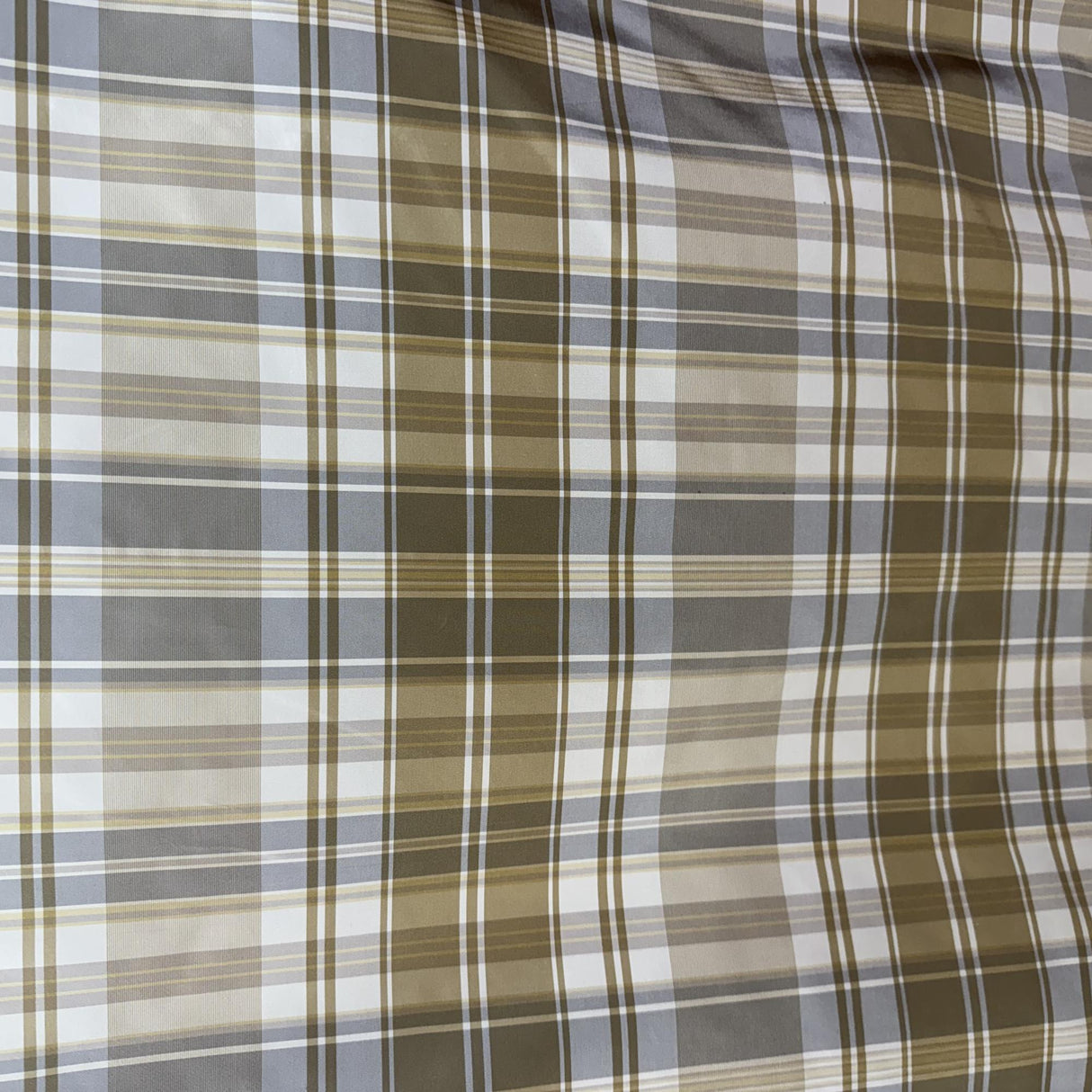 Owen Silk Fabric - Striped Square Geometric, 54" Width (1 Yard)