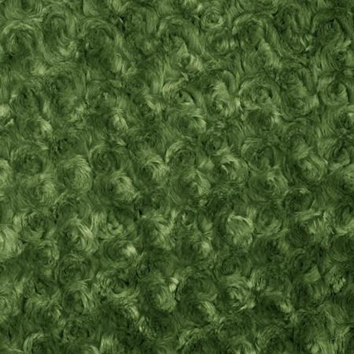 Swirl Rosebud Faux Fur Fabric - 100 Percent Polyester Faux Fur Fabric, Rose Pattern, 60" Width, 11 MM Pile Length (1 Yard)