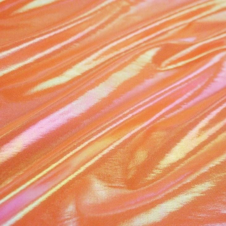 Foiled Spandex Opal Rainbow Fabric