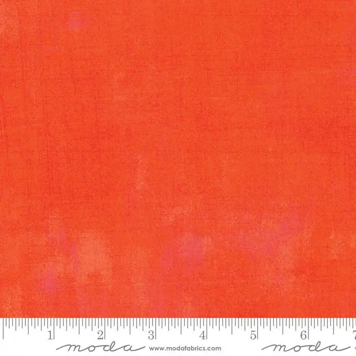 Cotton Fabric Orange Grunge Basics Tangerine 44/45" Per Yard