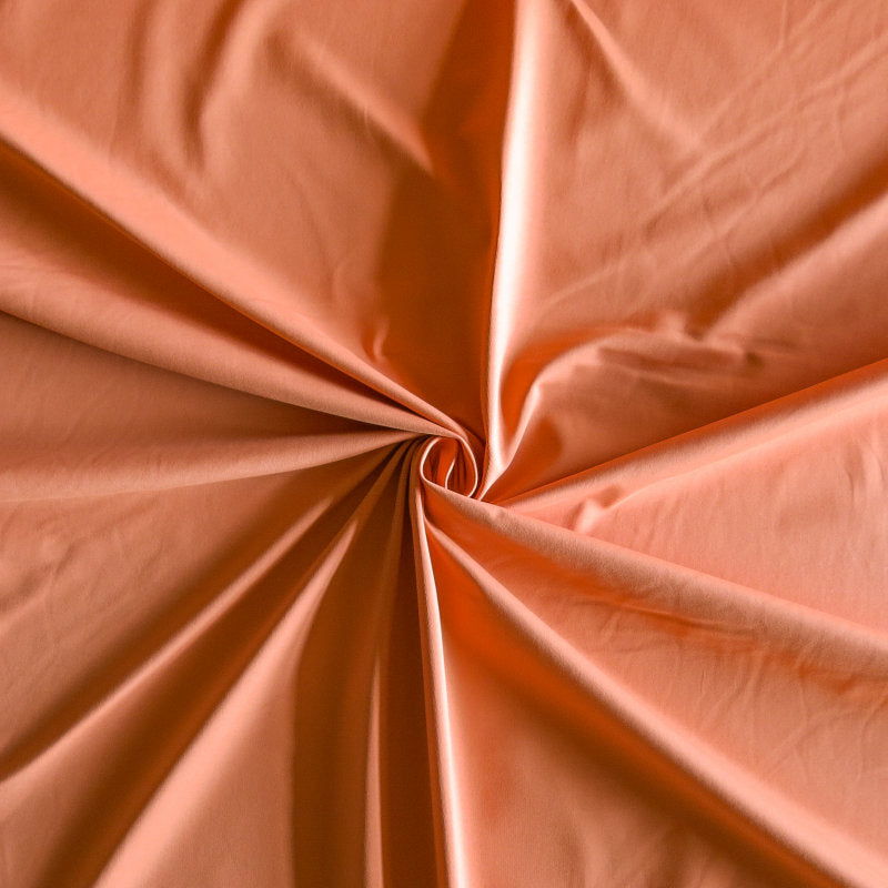 Swim Knit Nylon Spandex Orange Spice 4-Way Stretch