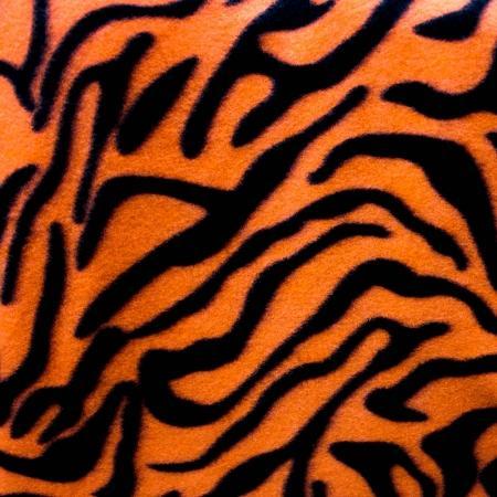 Zebra Print Fleece Polyester Fabric - Zebra Print, 60" Width, 280 GSM (1 Yard)