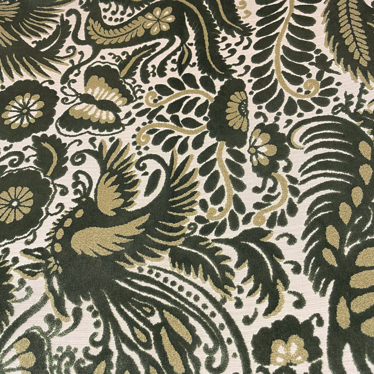 Cut Velvet Upholstery Fabric Otomi Pattern by the Yard