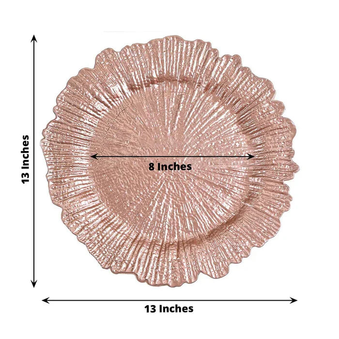 Rose Pink Acrylic Charger Plate 13 Inch