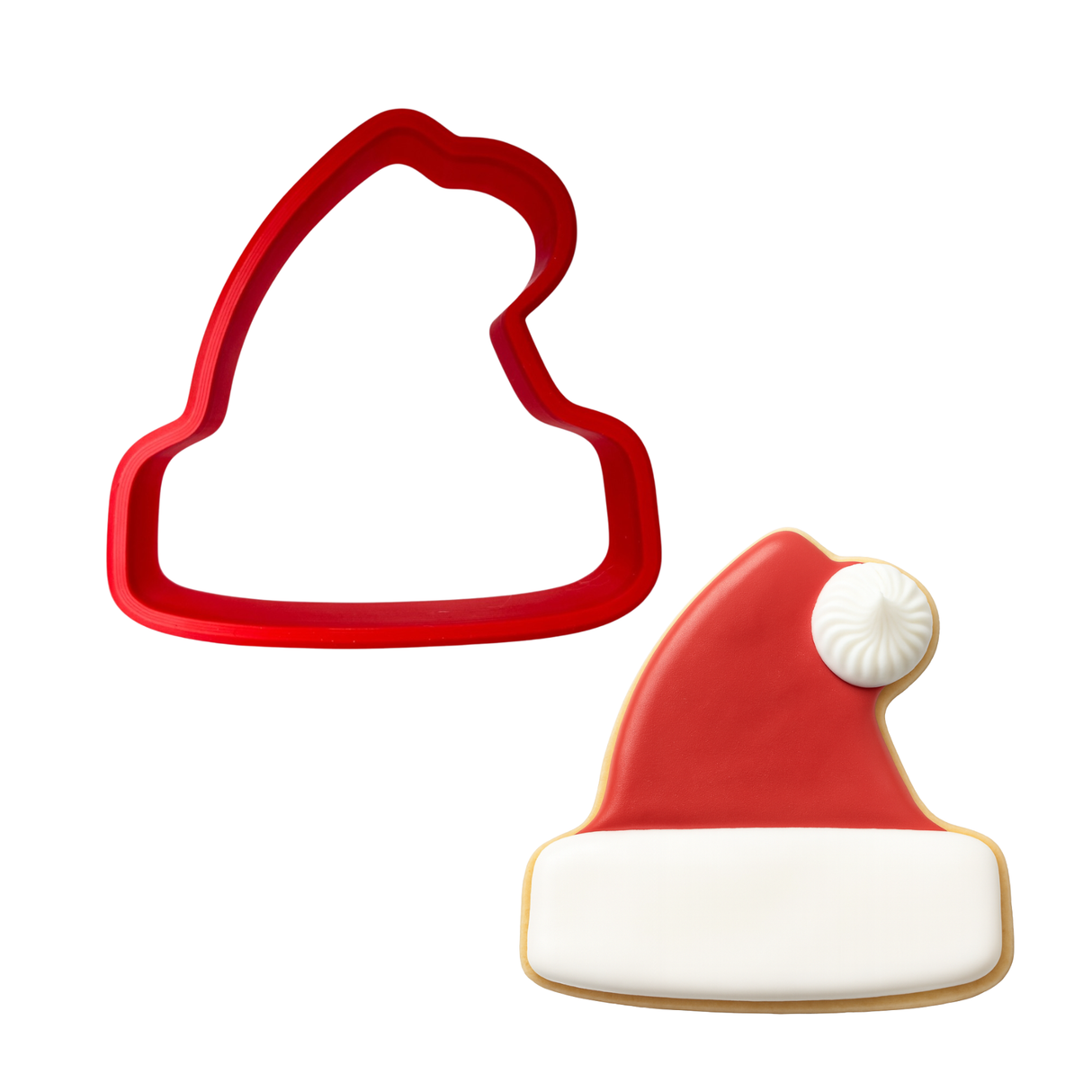 Santa Hat Stocking Cap Cookie Cutter 3.5 in B1632