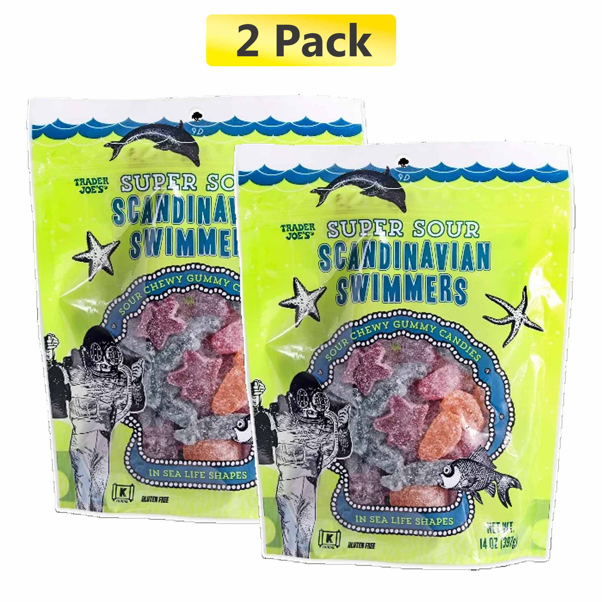 Trader Joe's Super Sour Scandinavian Swimmers | 14 oz