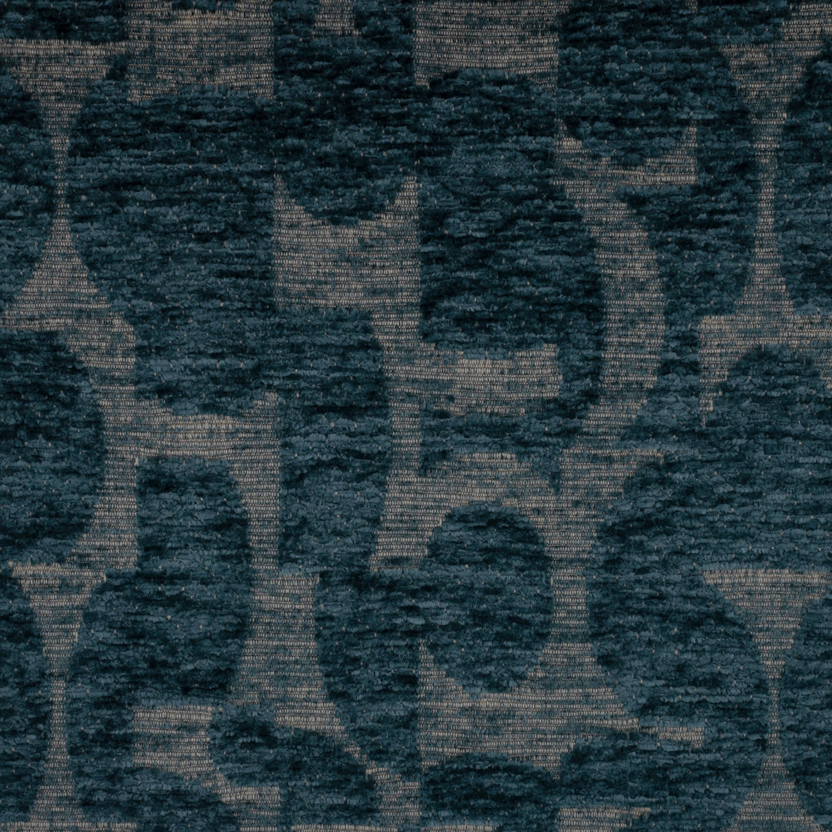 Chenille Jacquard Upholstery Fabric - Pablo Geometric