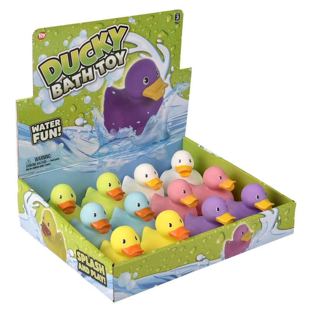 Bath Time Ducky Assorted Colors (12 Piece Display)
