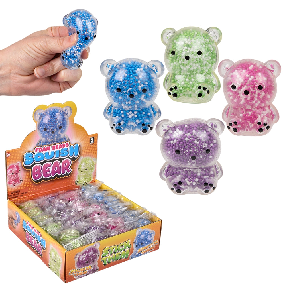Mini Squeezy Foam Bead Bear (1 DSP)