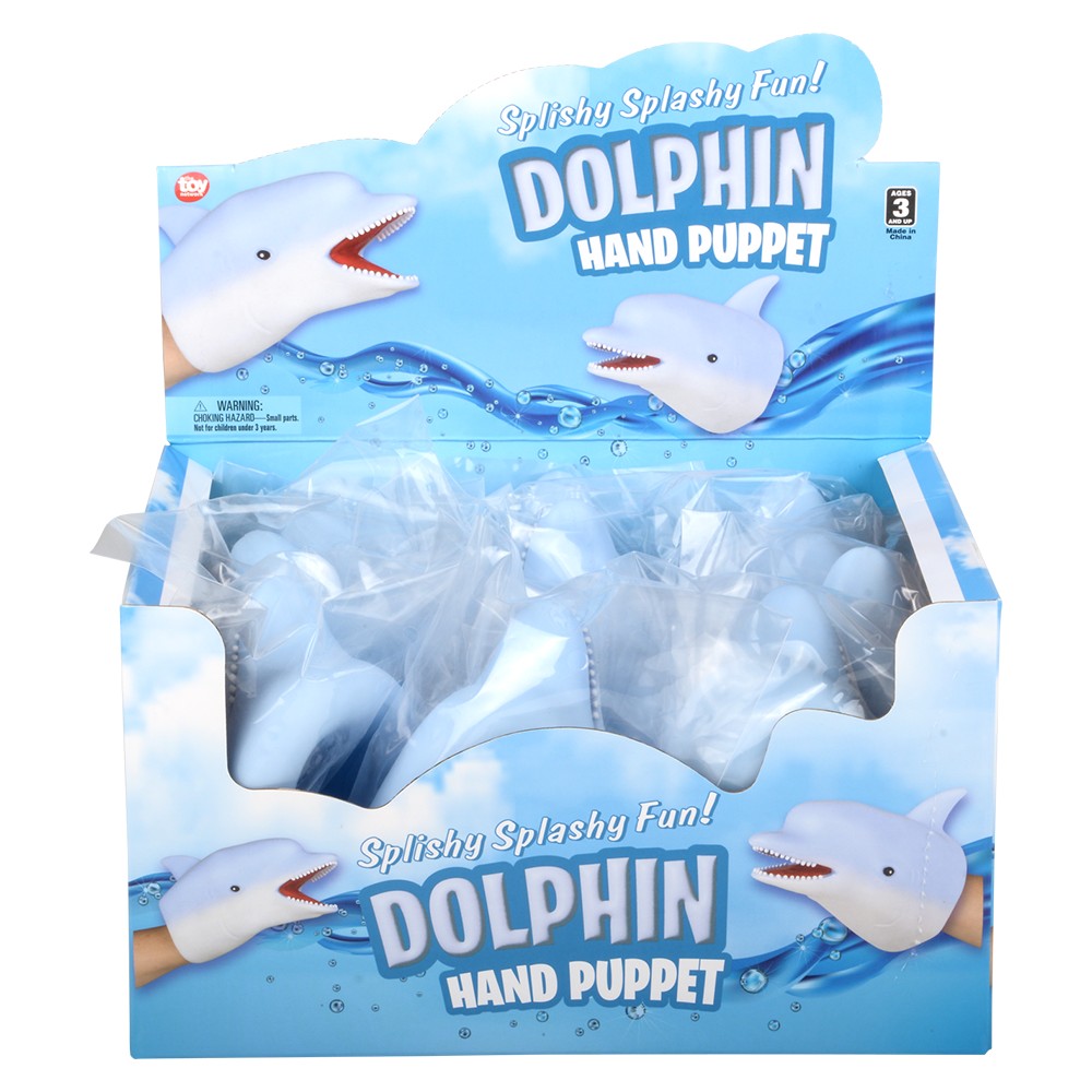 Dolphin Hand Puppet 6" (1 DZ)