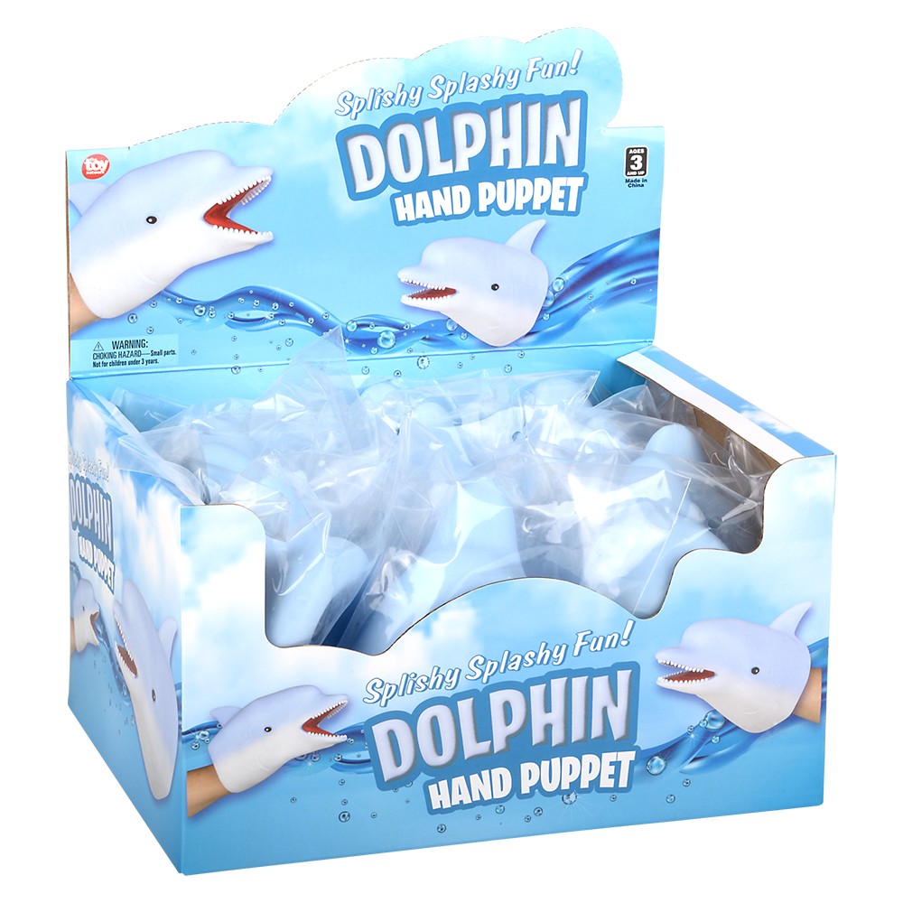 Dolphin Hand Puppet 6" (1 DZ)