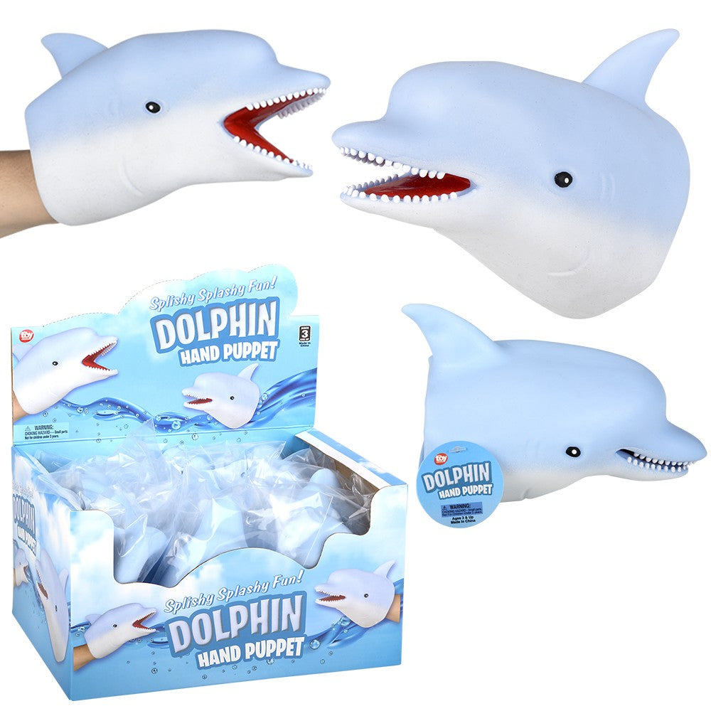 Dolphin Hand Puppet 6" (1 DZ)