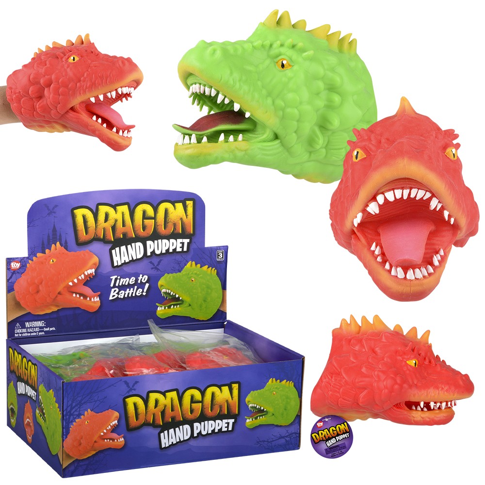 Dragon Hand Puppet 6" (1 DZ)