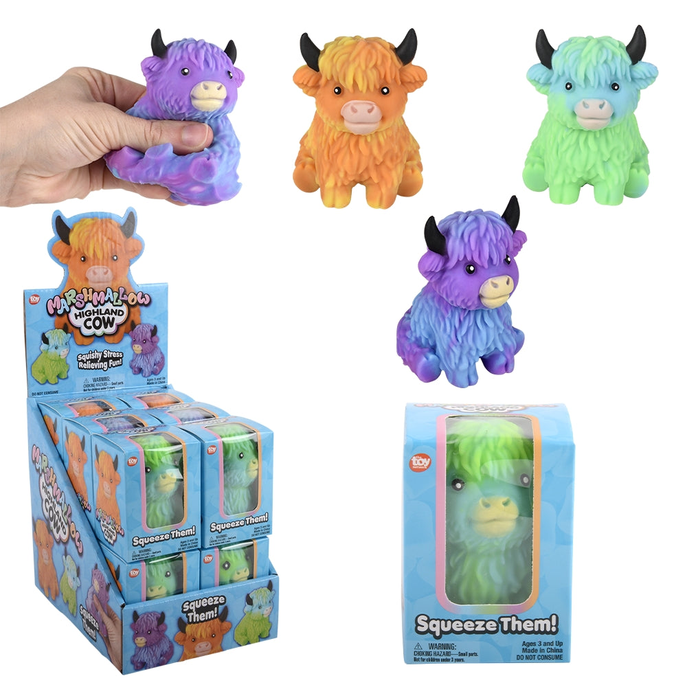 Marshmallow Highland Cow Assortment (12 PC Display)
