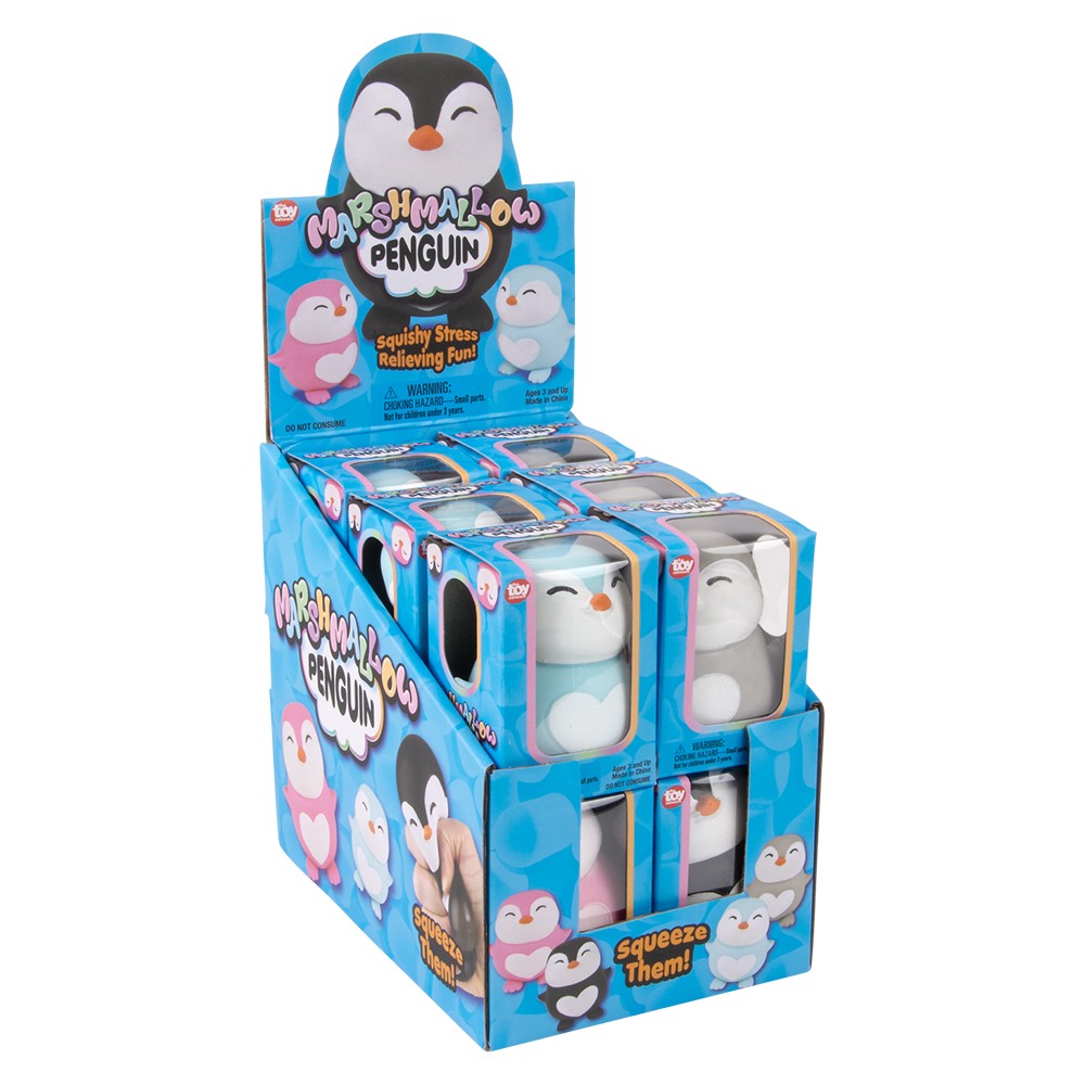 Penguin Squeezy Stretchy Fidget Toy (12 Pc Display)