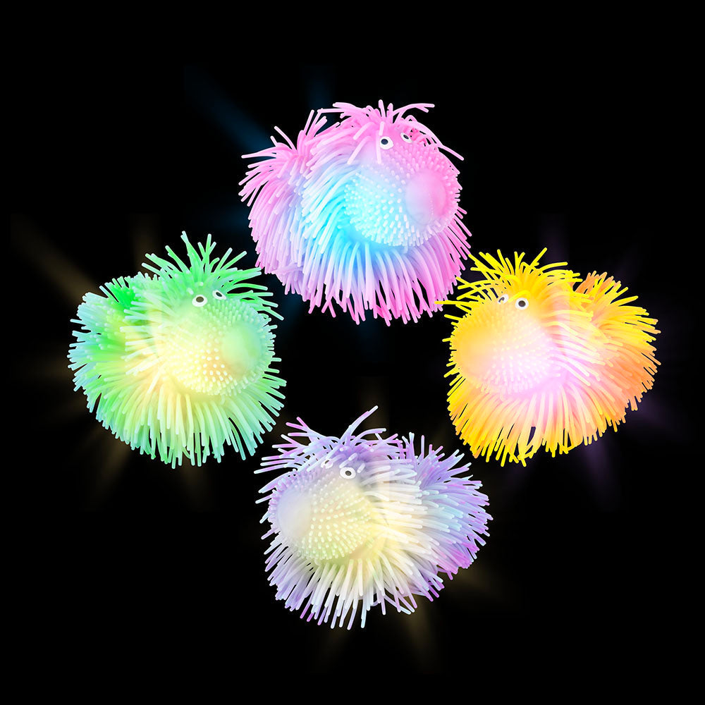 Light-Up Shaggy Dog Puffer (12 PC Display)