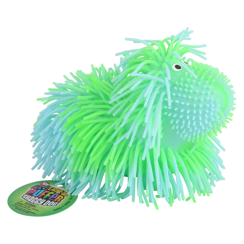Light-Up Shaggy Dog Puffer (12 PC Display)