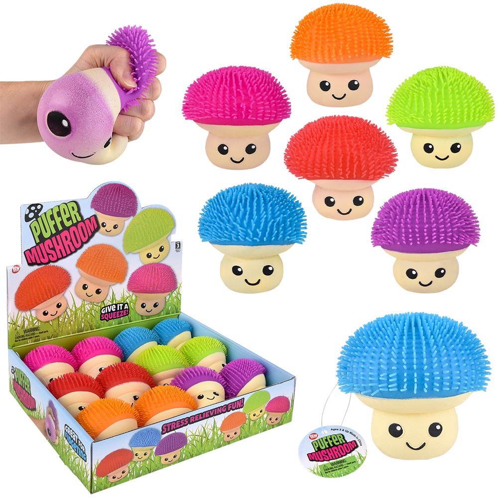 Puffer Mushroom Toy Display (12 PC)