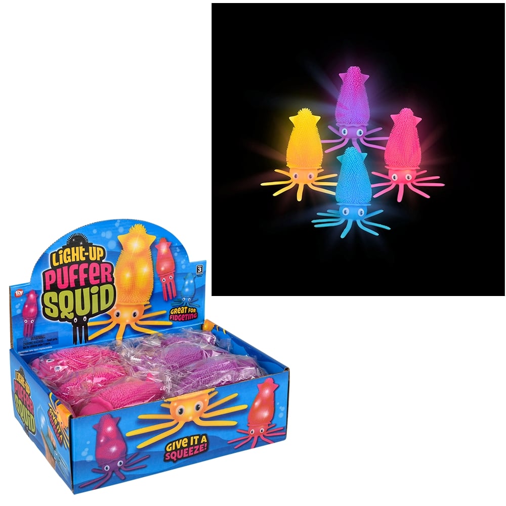 Light-Up Squid Puffer (12 PC Display)