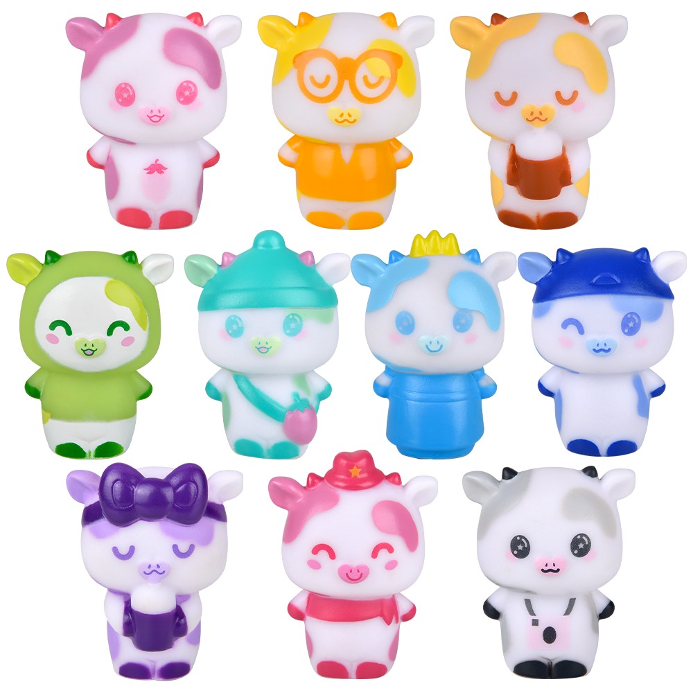 Cow Rubber Characters (50 Pc Poly Bag)