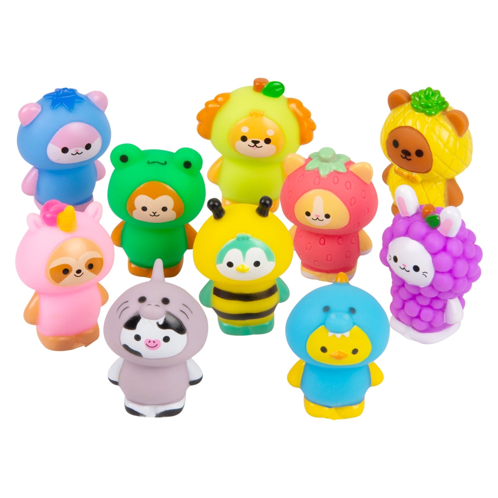 Kawaii Rubber Dressed Animals (2")