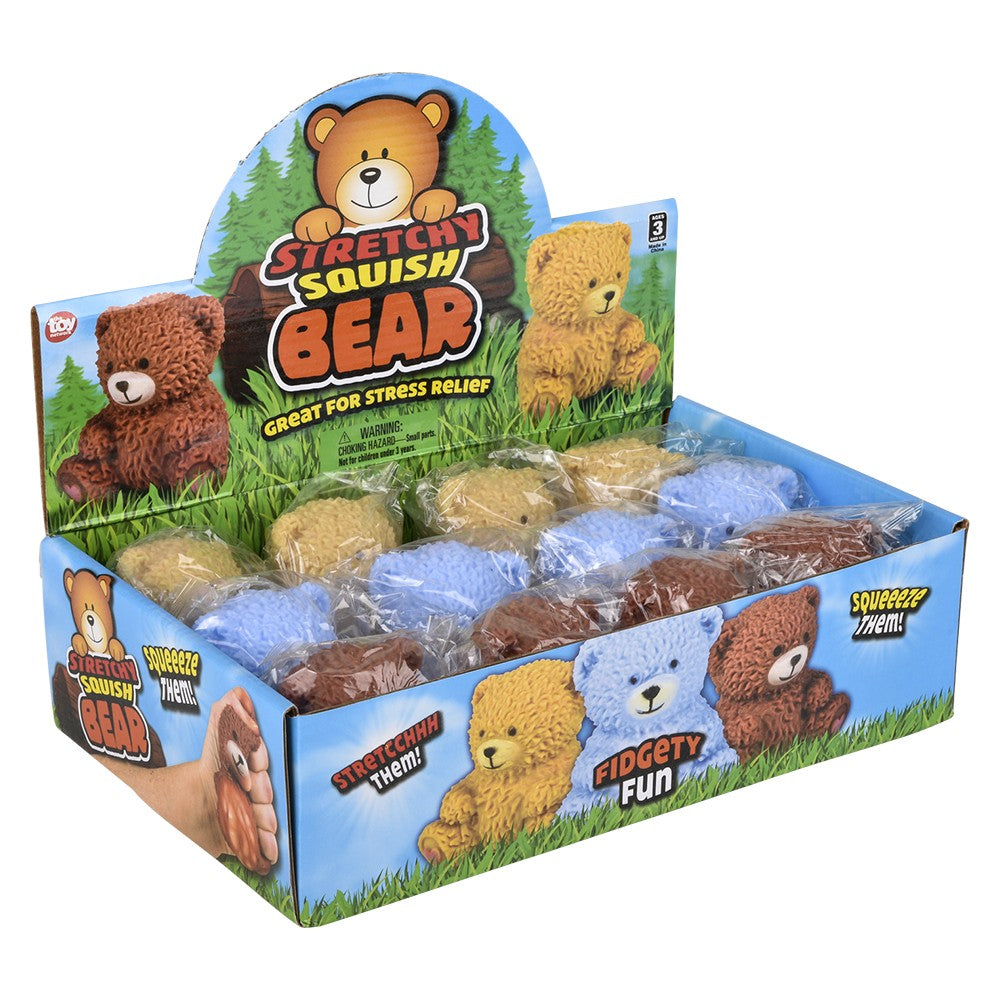 Squish And Squeeze Teddy Bear (1 DZ)