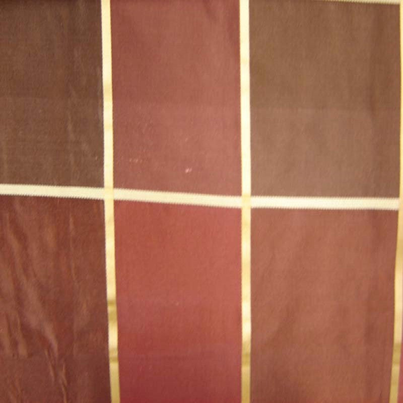 Passi Silk Fabric - Striped Square Geometric, 54" Width (1 Yard)