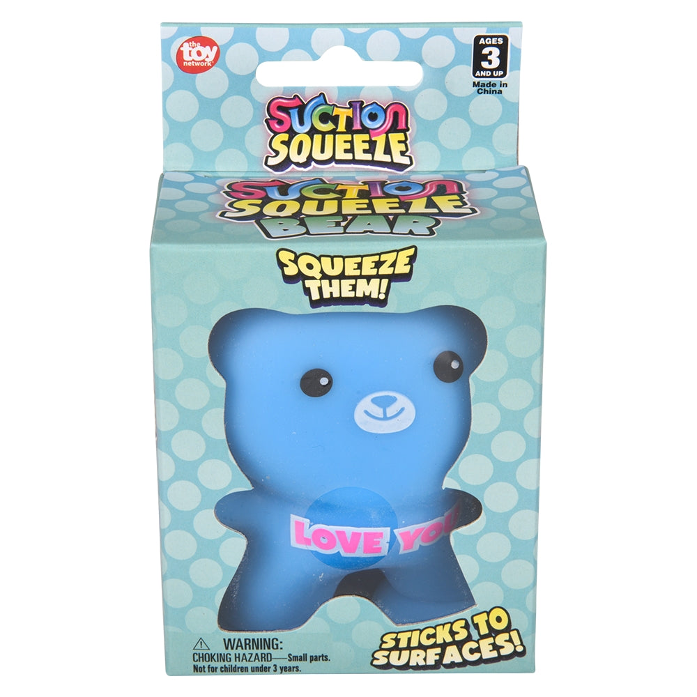 Squeezy Suction Bear (12 Pc Display)