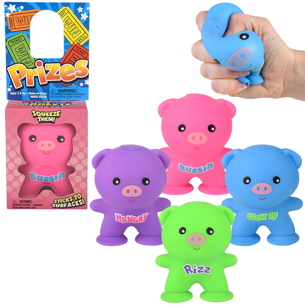Squeezy Suction Pig (12 Ct)