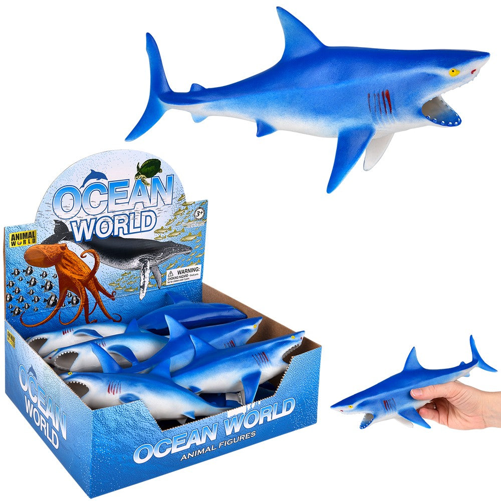 Shark Squeaker Toy 10" (1 DZ)