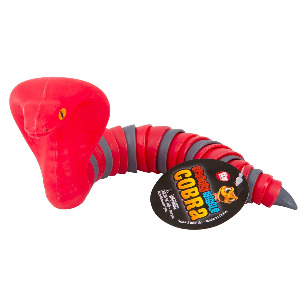 Sensory King Cobra Wiggle Toy (12 Pc Display)