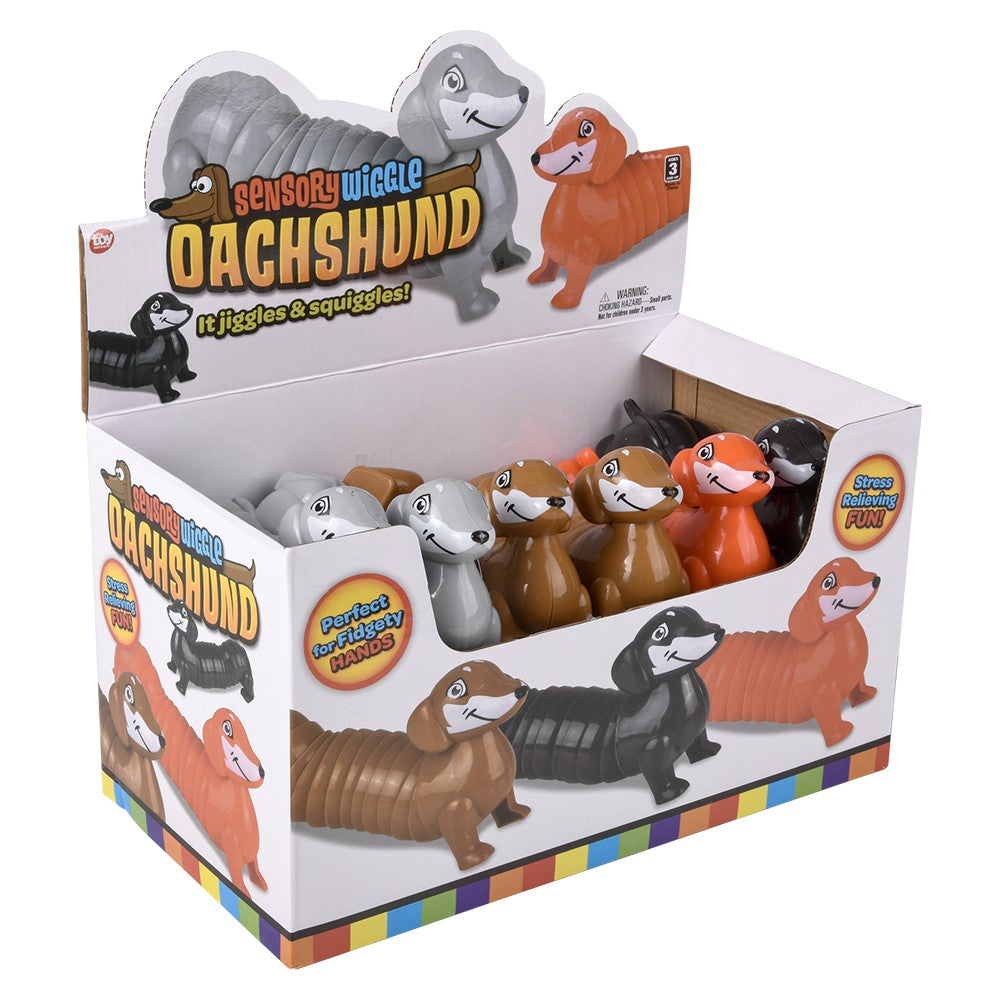 Sensory Dachshund Wiggle Toy (12 Pc Display)