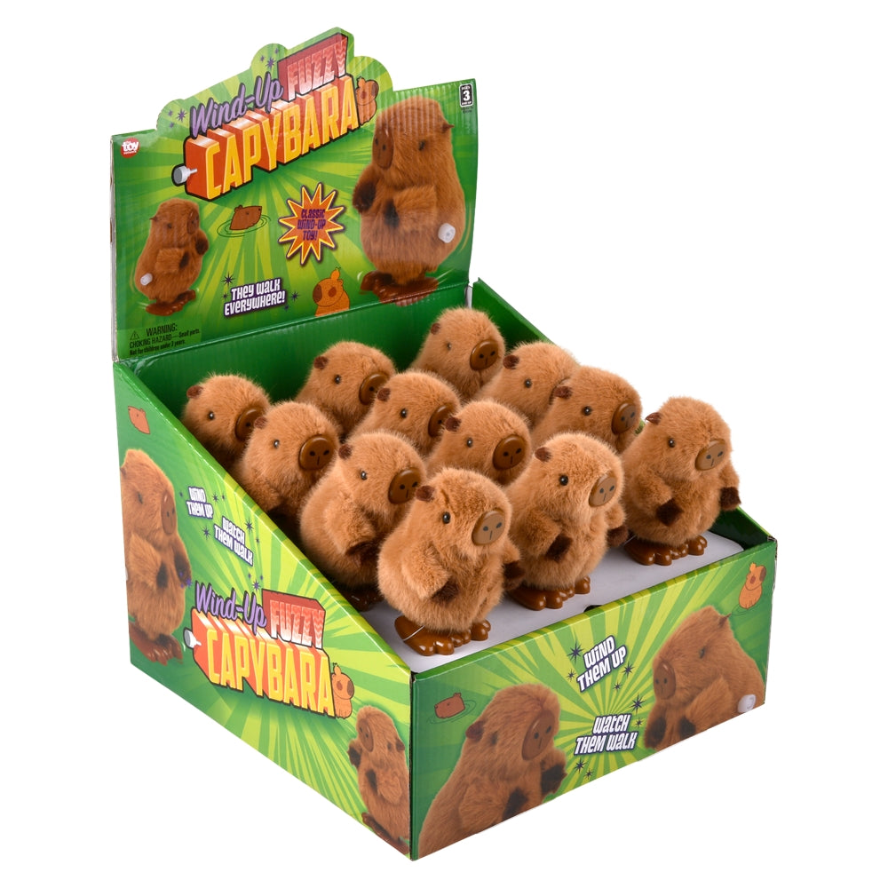 Wind-Up Fuzzy Capybara (24 Ct Display)