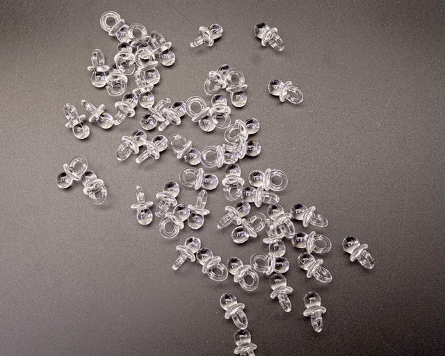 1" Clear Acrylic Baby Shower Pacifier - Pack of 240