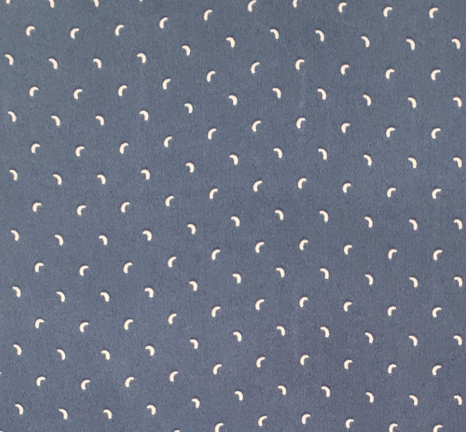 Poly Dull Satin 1D1377 Polyester Satin Fabric - Navy/Ivory, 57/58" Width