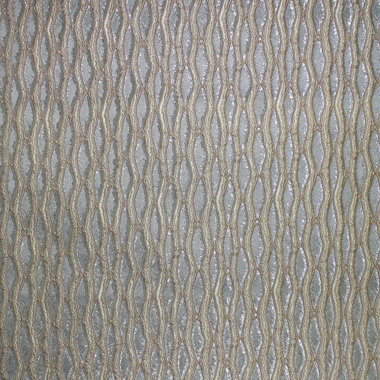 Peyton Fabric Wavy Striped Textured Jacquard Fabric - Ivory, Beige, Silver, Gold, Blush, Magenta, Sky, Spa, Ocean, Cerulean, Peacock, Lime, White, Cream, 53" Width (1 Yard)