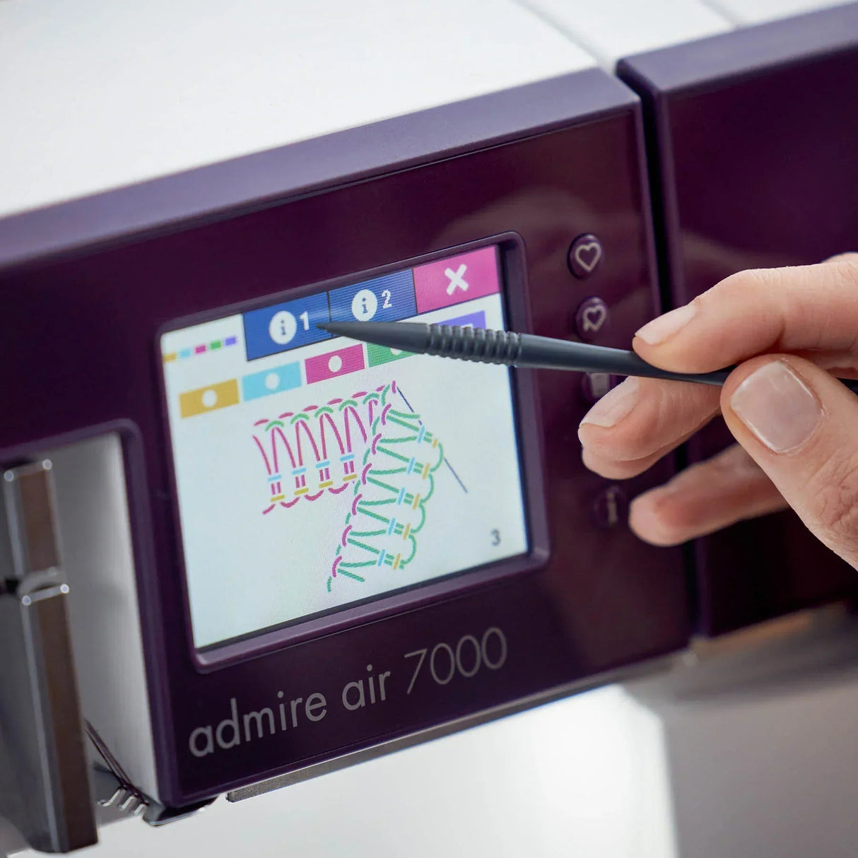 Coverlock Machine Purple Air-Threading