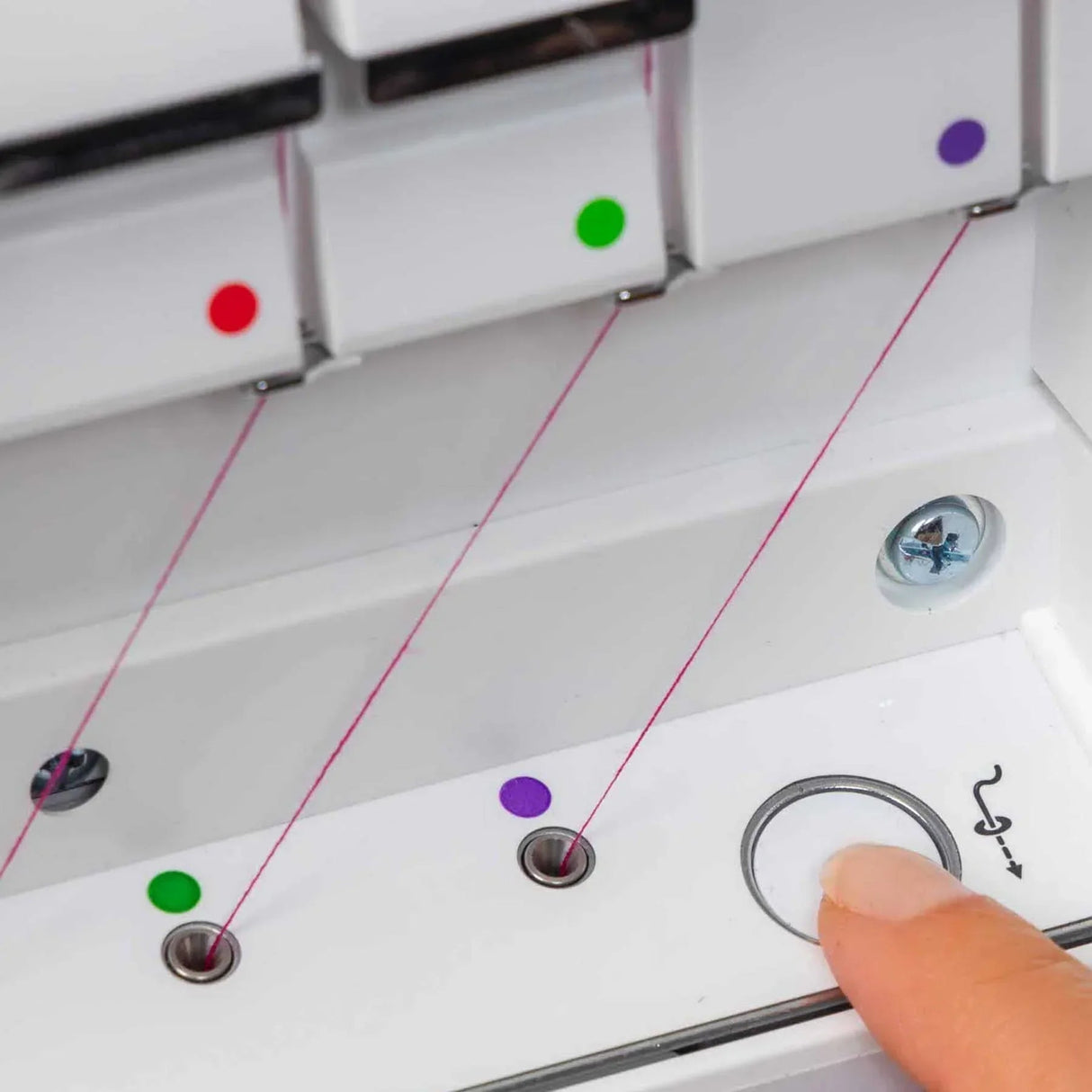 Coverlock Machine Purple Air-Threading